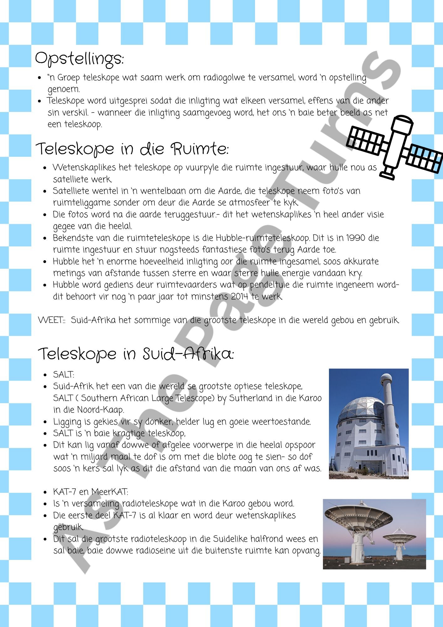 Graad 6 Natuurwetenskappe en Tegnologie Opsommings Platinum Kwartaal 4