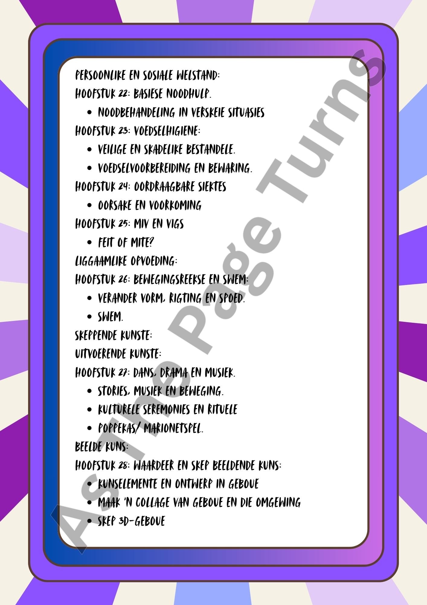 Graad 6 Lewensvaardigheid Platinum Kwartaal 4