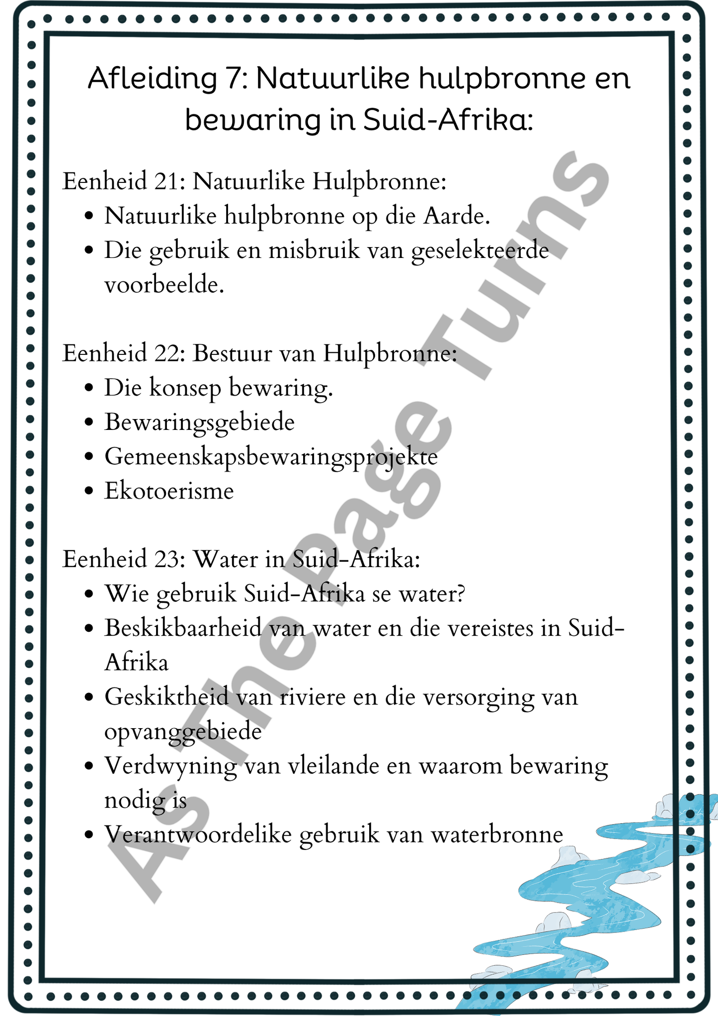 Graad 7 Geografie Sosiale Wetenskappe Top Klas HB Kwartaal 4