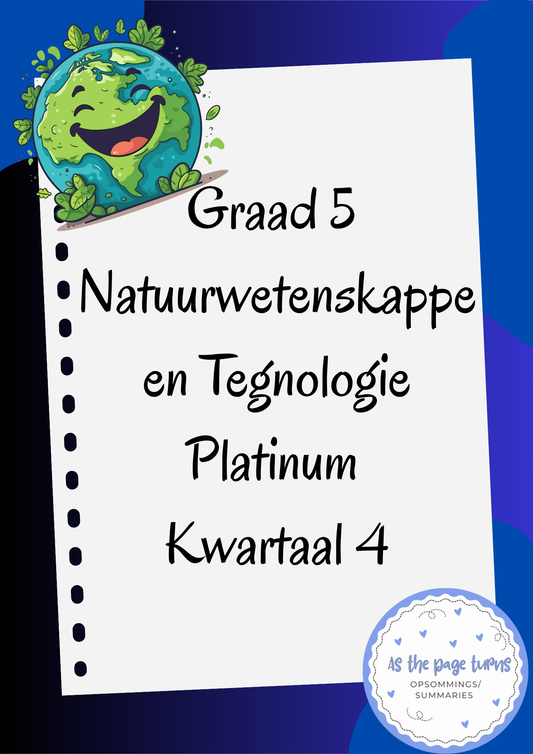 Graad 5 Natuurwetenskappe en Tegnologie Platinum Handboek Kwartaal 4